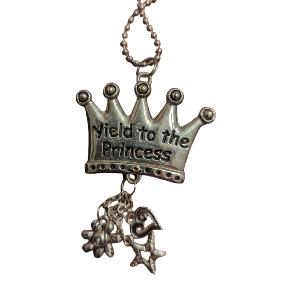 Princess Car Rearview Mirror Charm Keychain - Picture 3 of 3